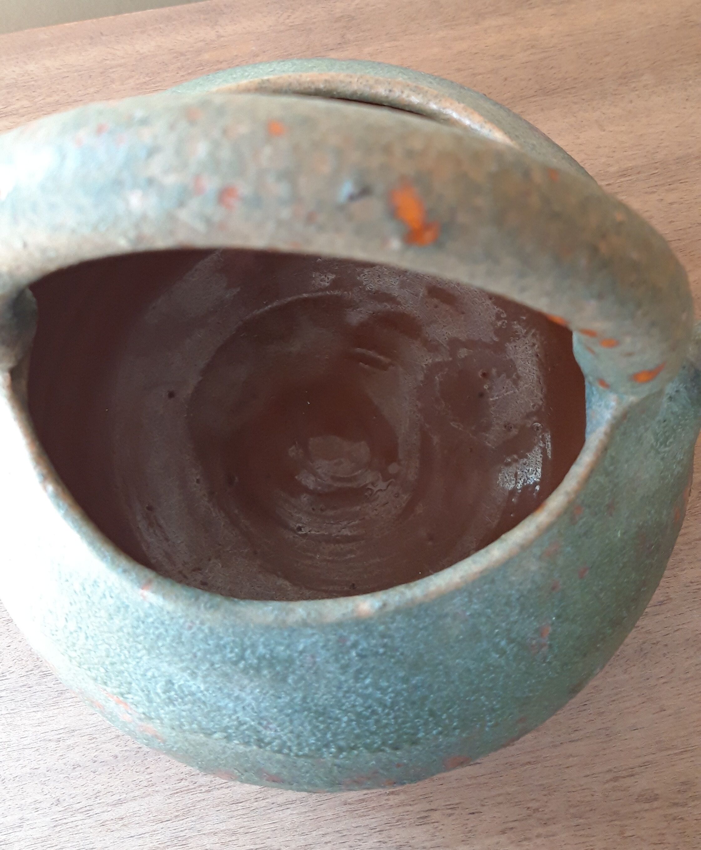 Ceramic pitcher signed Campo Piano d'Orezza