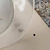 Holophane art deco glass pendant light