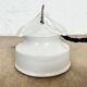 Suspension vintage en porcelaine blanche, années 1970