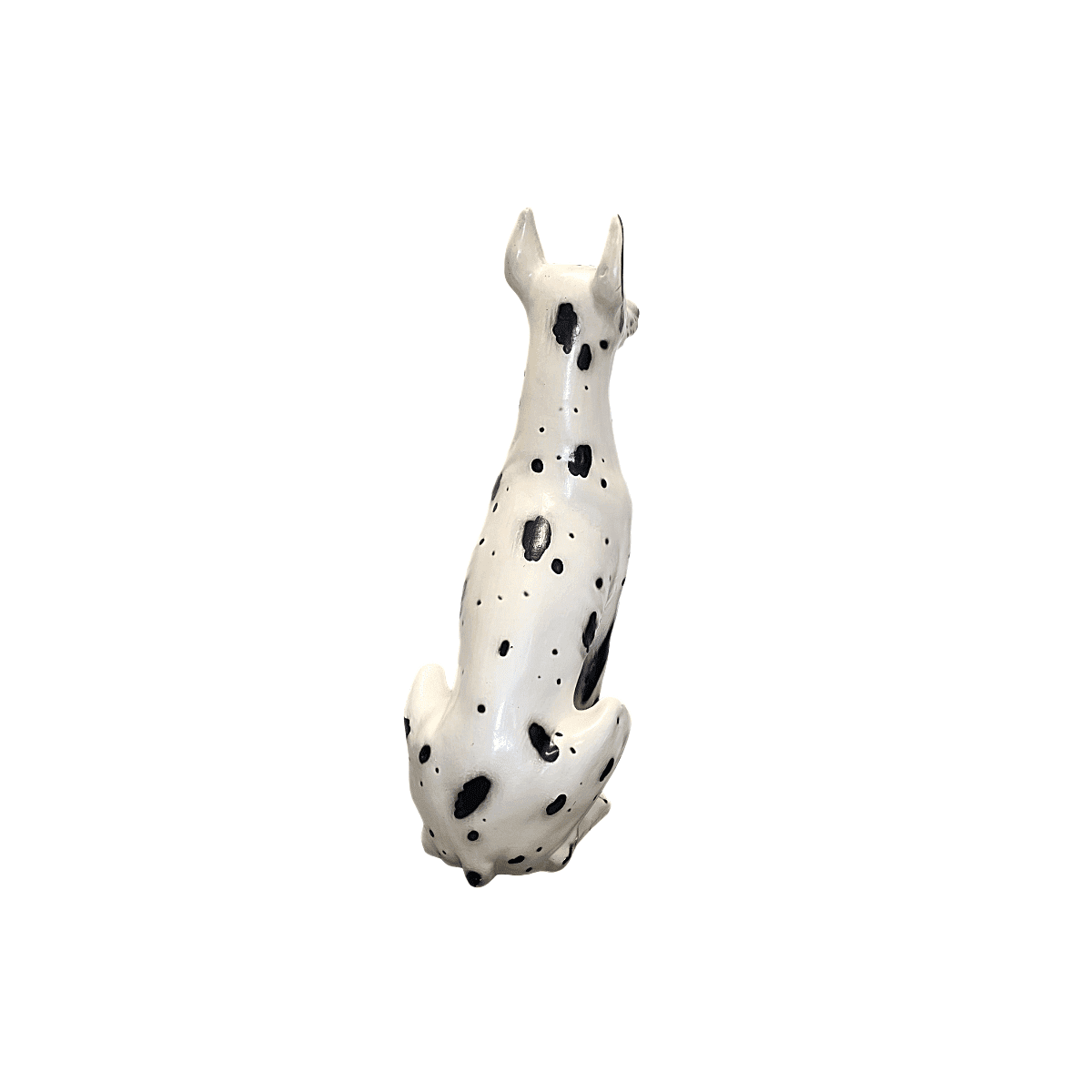 Large Italian Vintage Ceramic Harlequin Dog, 1970/80s