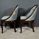 Pair of Mahogany Gondola Chairs, Restoration period – Part 1 of the 19th century