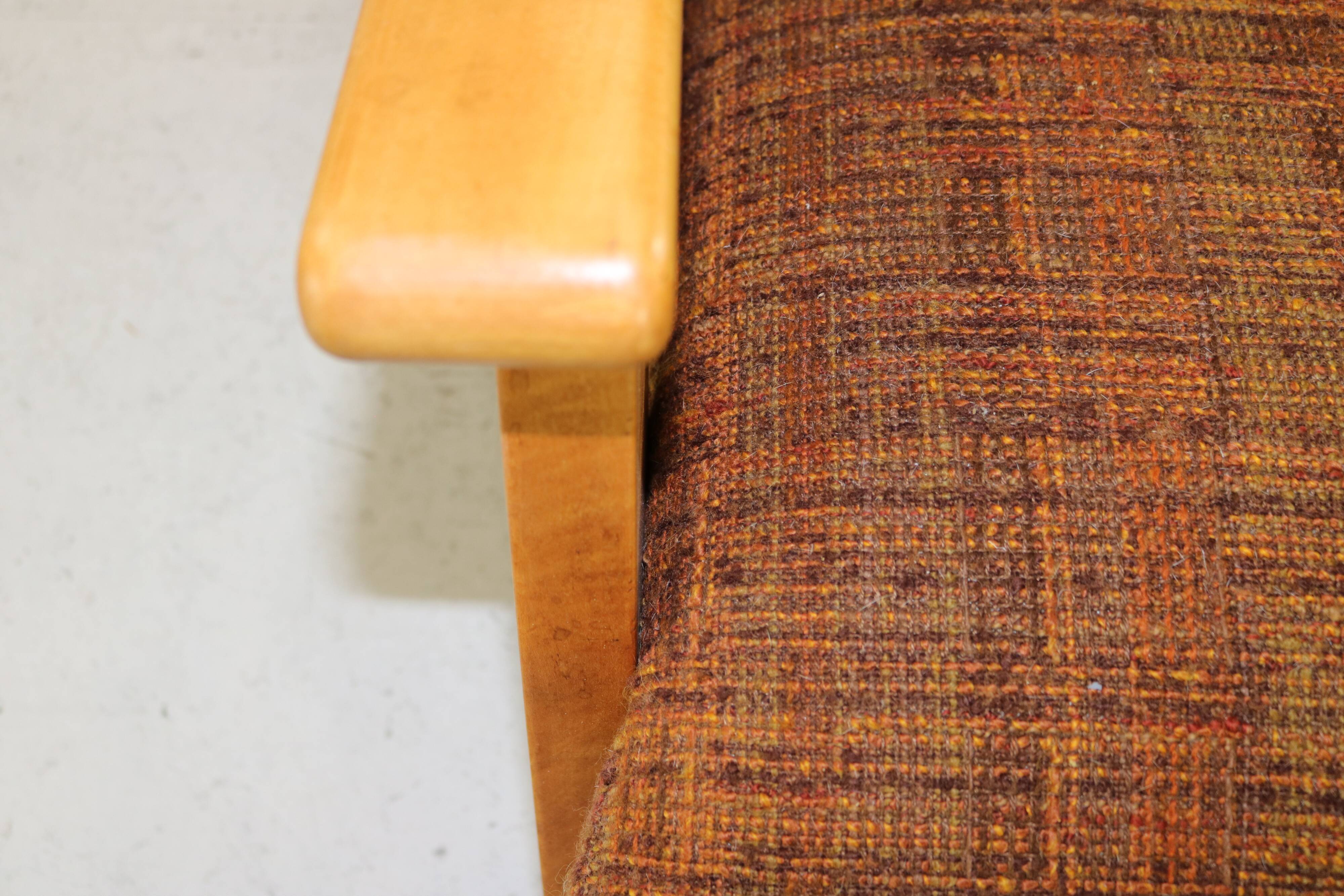 Forties dutch design larger lounge chair attributed to Jan den Drijver