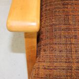 Forties dutch design larger lounge chair attributed to Jan den Drijver