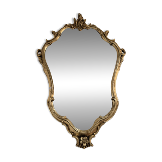 Large gilded baroque mirror