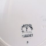 Set 6 Art Deco hollow plates