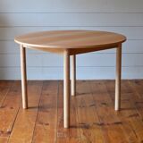Round beech table