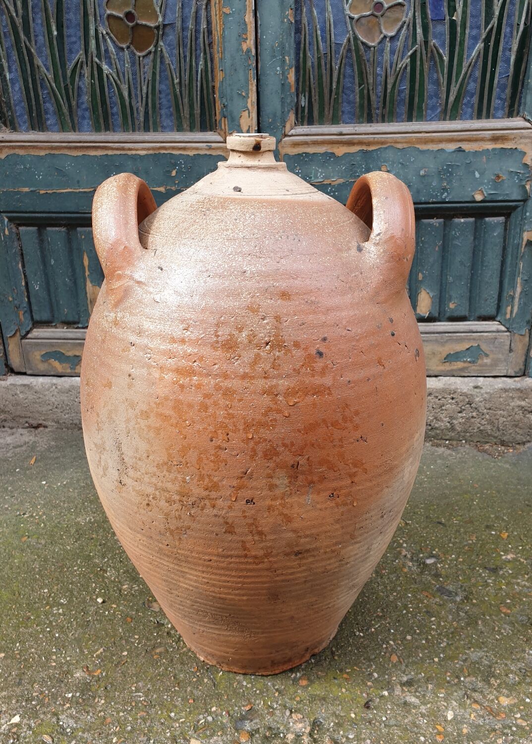 Large old jar high 55 cm terracotta