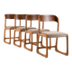 4 Baumann sled chairs