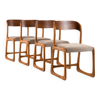 4 chaises traineau Baumann