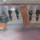 Pastel painting terrace by the sea