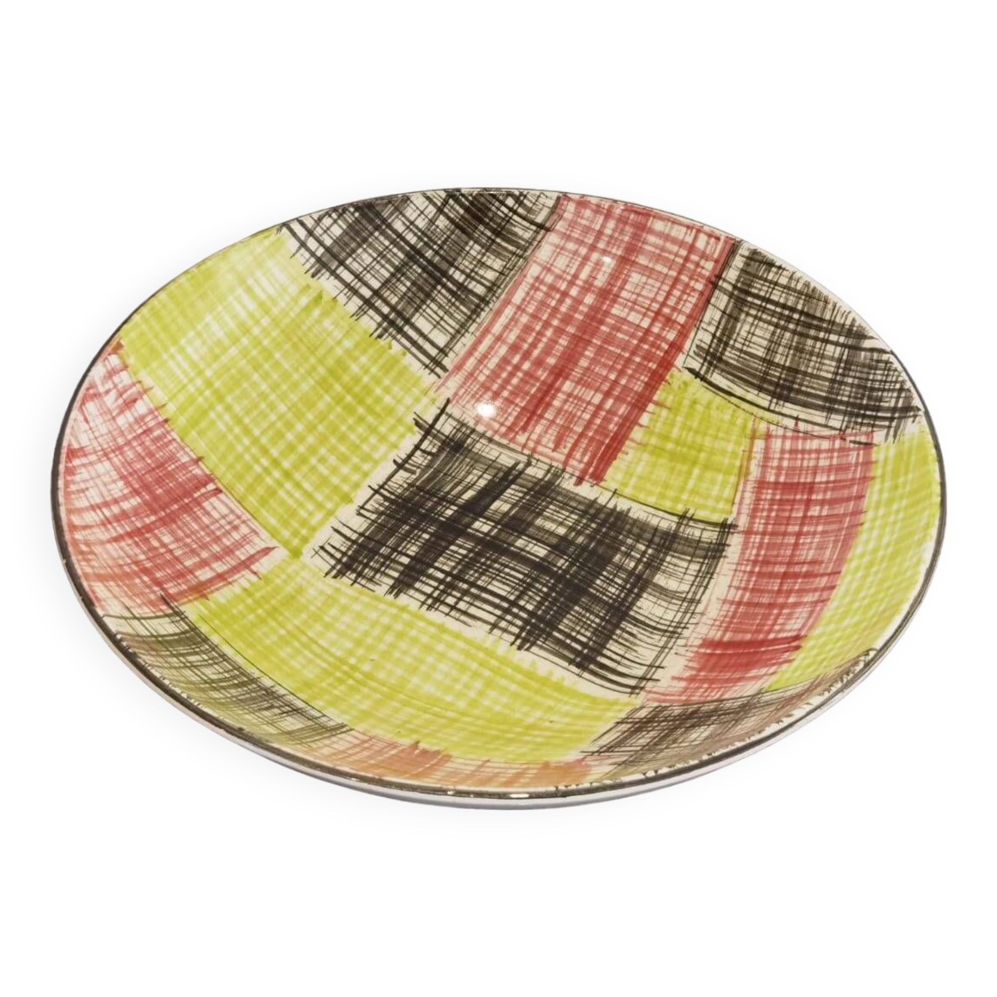 Sarreguemines promocolor France vintage hollow dish