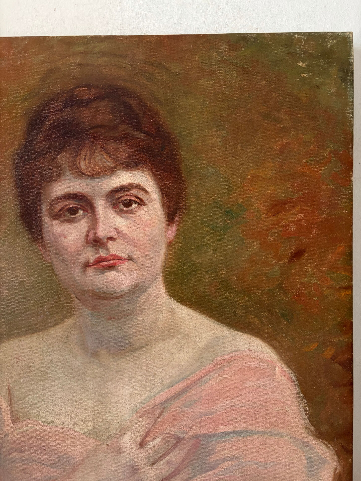 Portrait of a woman, oil on canvas