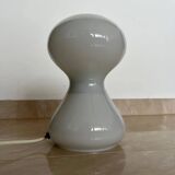 Pair of glass midcentury table lamps by Ivan Jakes, Czechoslovakia, 1970s