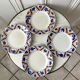 Set of 4 flat plates Moulin des Loups and Orchies model Canada