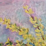 Tableau de fleurs jaune