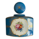 Encrier en porcelaine de Couleuvre décor or main