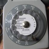 Grey, dialed, 80s Vintage phone