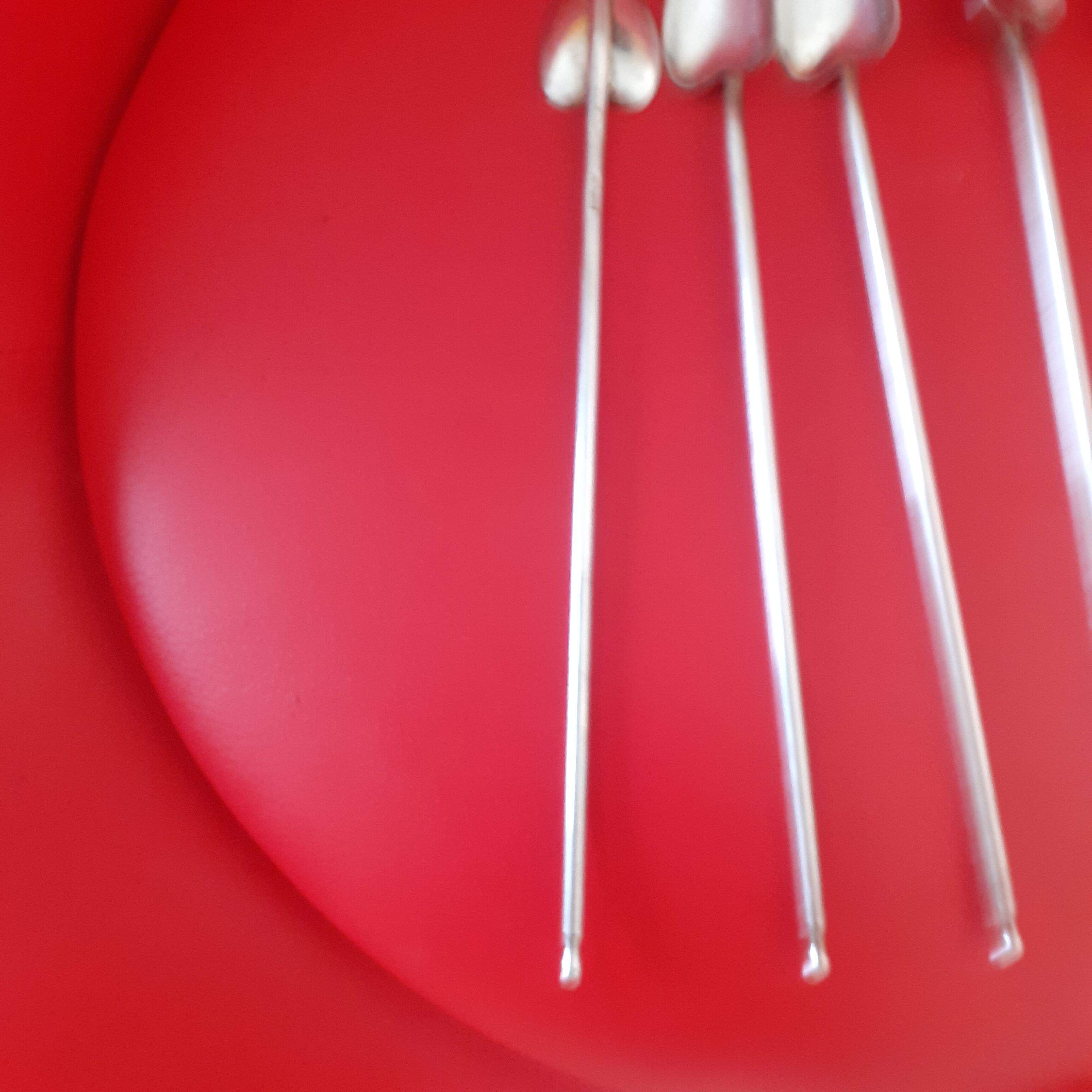 5 spoons silver metal straws for cocktail