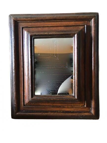 Old wooden mirror 45 x 55 x 10