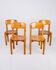 Set of 4 pine chairs by Rainer Daumiller, Denmark, 1970s