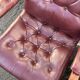Scandinavian armchair with footrest