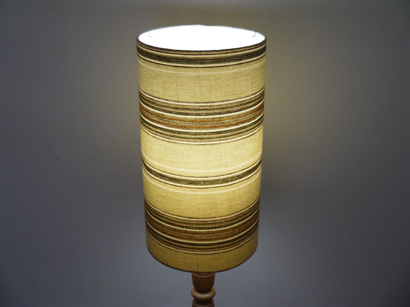 Scandinavian wooden floor lamp turned 1960