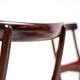 Set of four Ole Wanscher 'Rungstedlund' chairs in mid-century Modernity style.