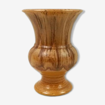 Vase céramique brun