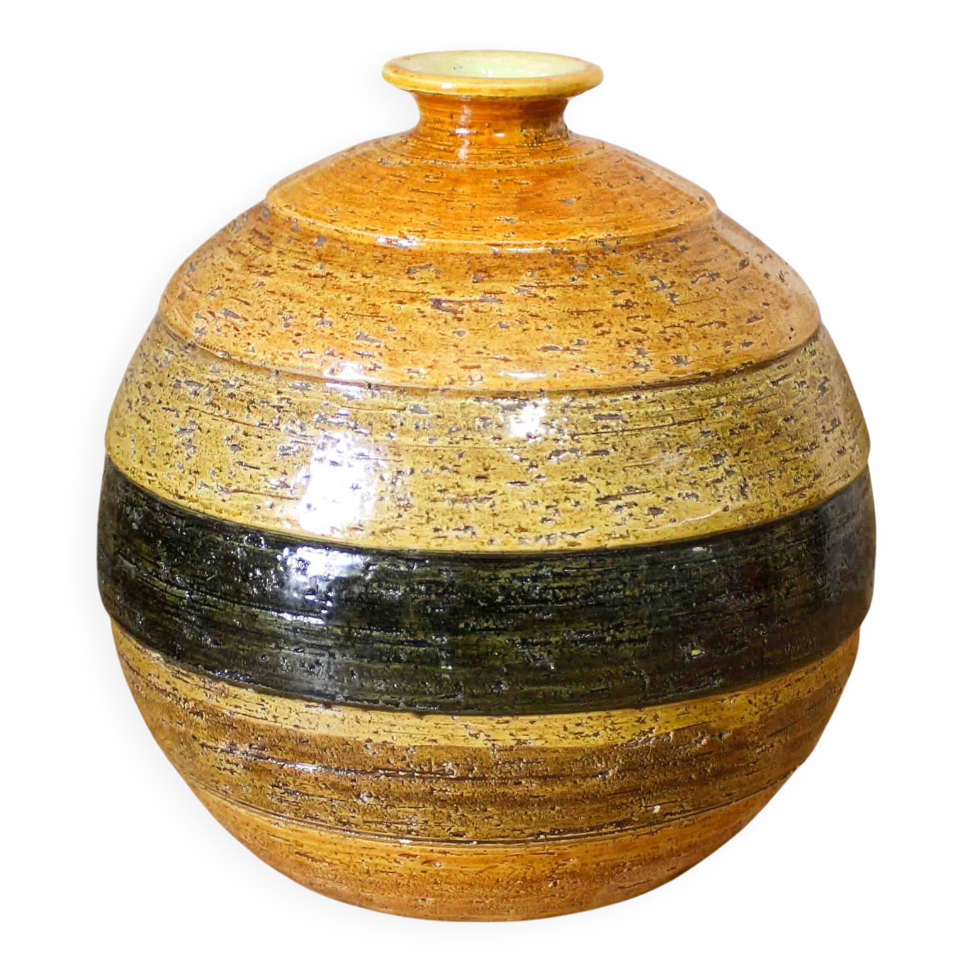 Bitossi ceramic round vase