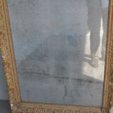 Mirror in gold stucco and glass mercury 91x126cm