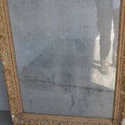Mirror in gold stucco and glass mercury 91x126cm