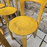 Lot of vintage bruno rey 1970" chairs