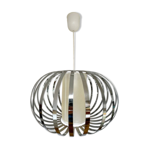 Suspension lustre vintage - inox
