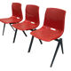 Chaise galvanitas vintage avec pieds compas