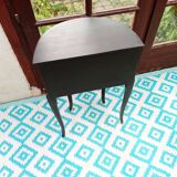 Black patina bedside table