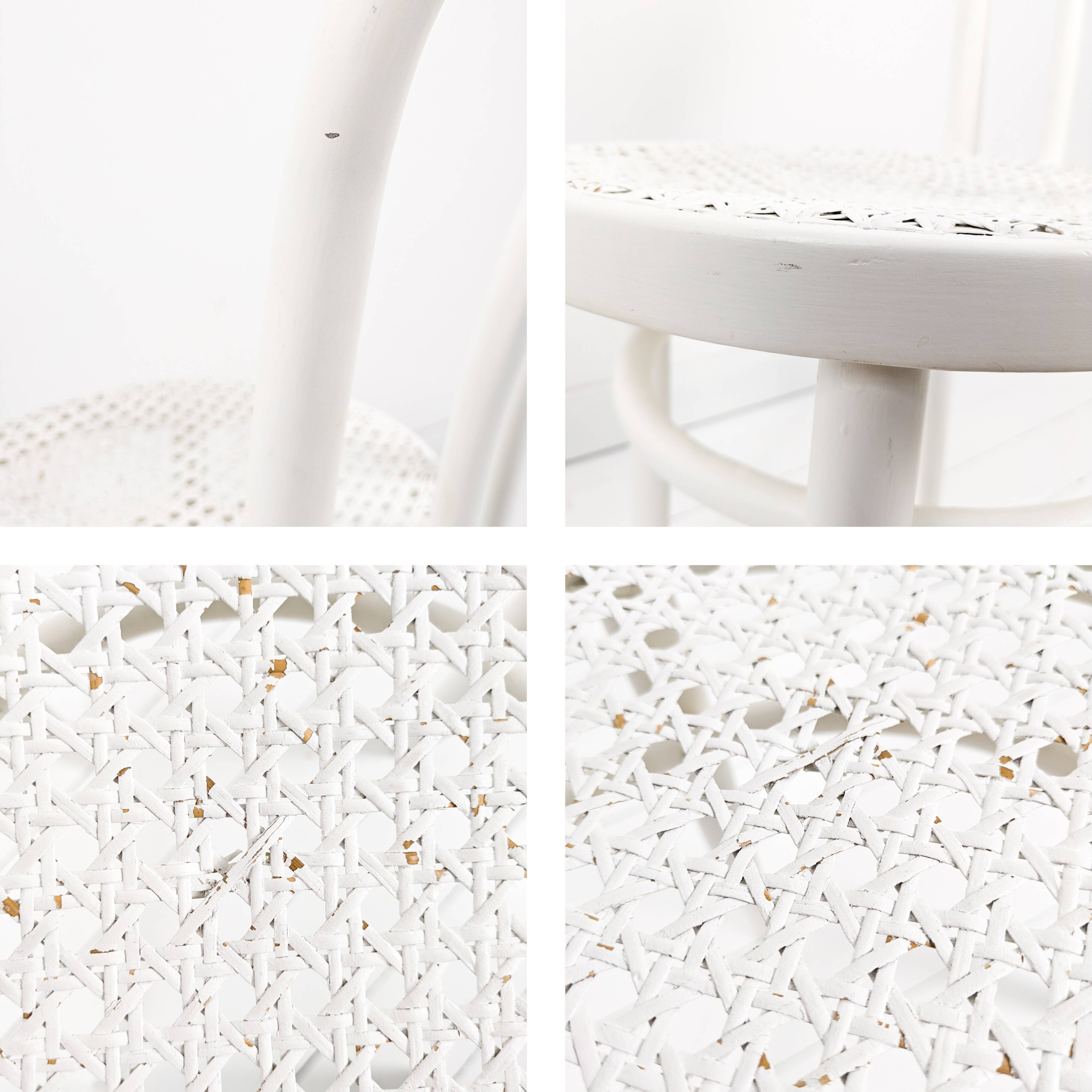 Paire de chaises bistrot vintage bois courbé, style café viennois classique