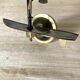 Vintage brass windsurfing wall lamp