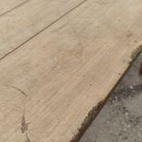 Farmhouse table turned foot and light wood 250cm