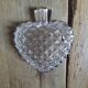 Empty pocket Ashtray Glass Molded shape Pique Old Vintage
