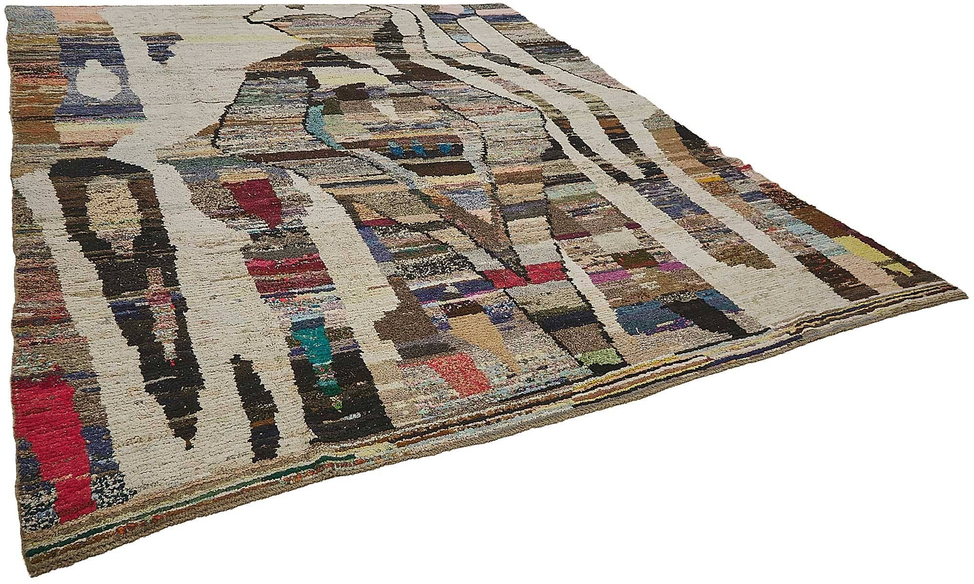 Handwoven Turkish Recycled Boho Rug 324 cm x 375 cm