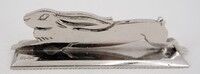 Aristide Colotte, 12 animal-shaped knife rests, Art Deco, excellent condition, case.