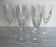 6 Saint Louis crystal champagne flutes