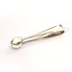 WMF vintage sugar tongs in silver-plated metal with crossed ribbon decoration.