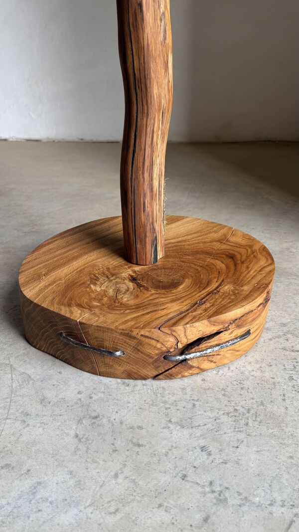 Porte-manteau sculptural - Porte-manteau en bois de chêne