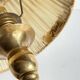 Solid brass lamp and antique lampshade