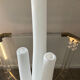 Trio de vases soliflores en pâte de verre soufflé
