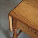 Danish folding table from the mid-century with a drawer in oak, Henning Kjærnulf, 1960s.