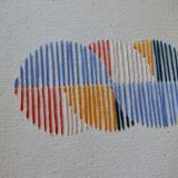 Embroidery on rag paper