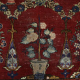 Handmade persian kashan rug 136x210cm
