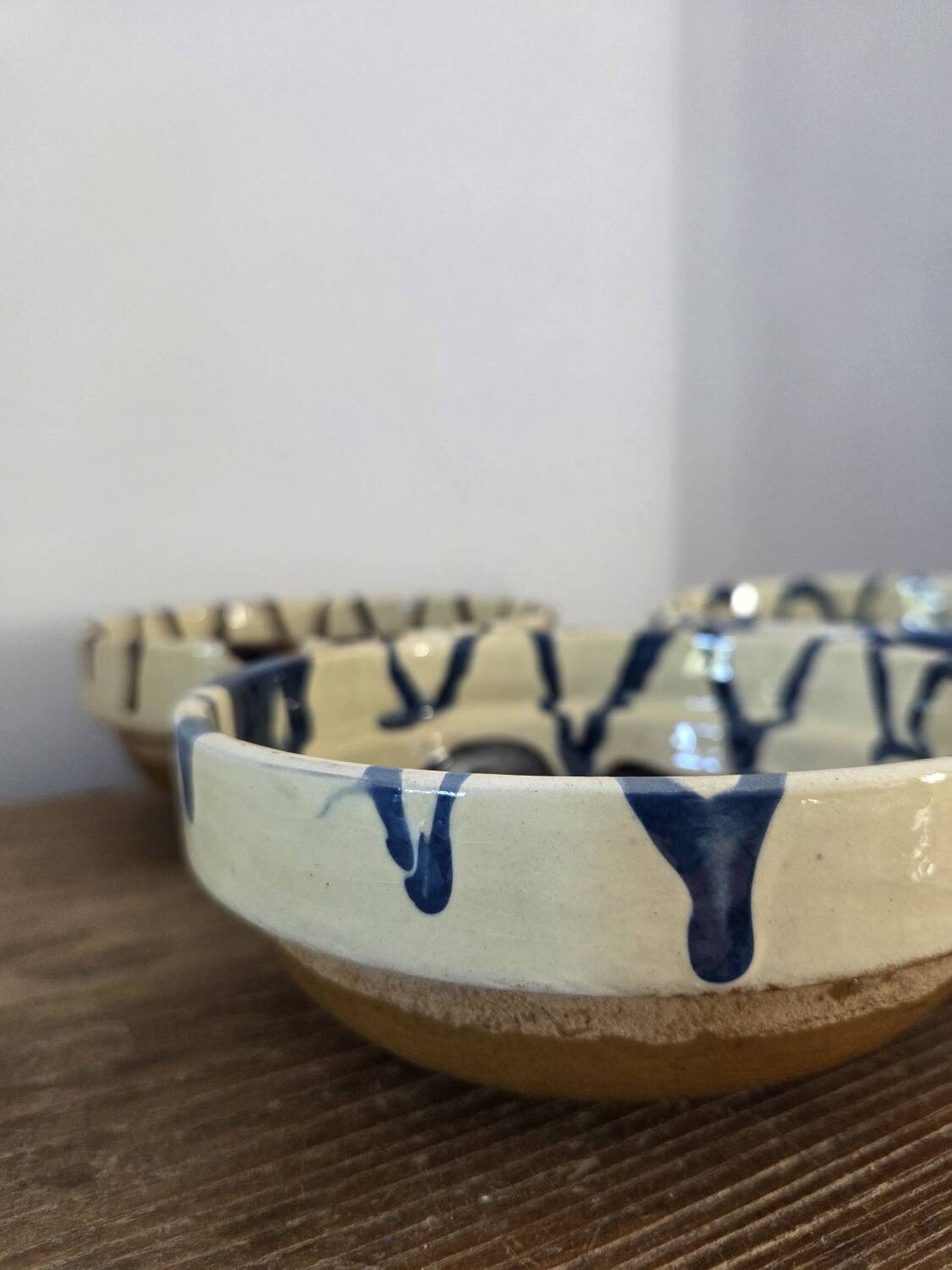Set of 3 traditional Balkan ceramic bowls